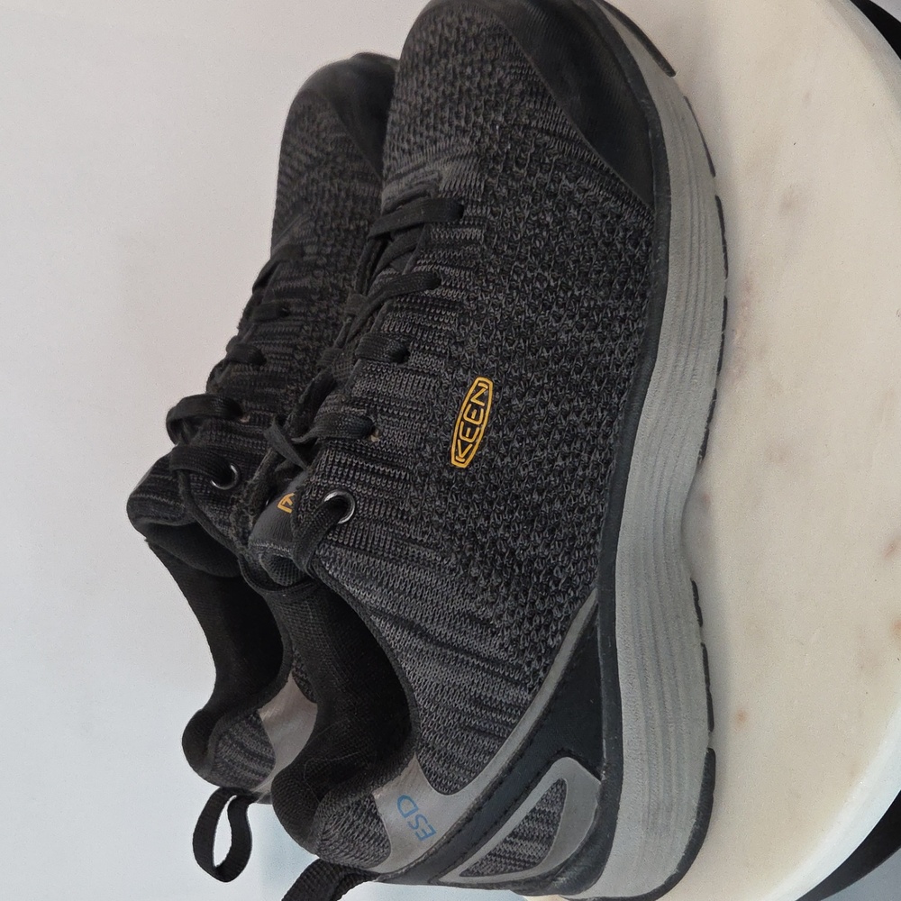 Keen Men's Black and Gray Steel Toe Safety Shoes Size 7 - Picture 3 of 6
